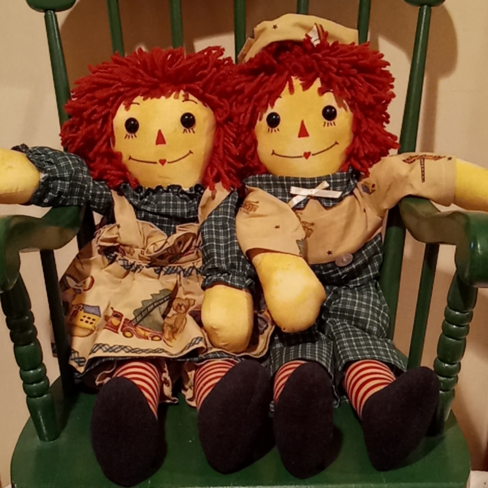 Craft Fair Quality - Raggedy Ann & Andy Toys Dolls (22") #0029